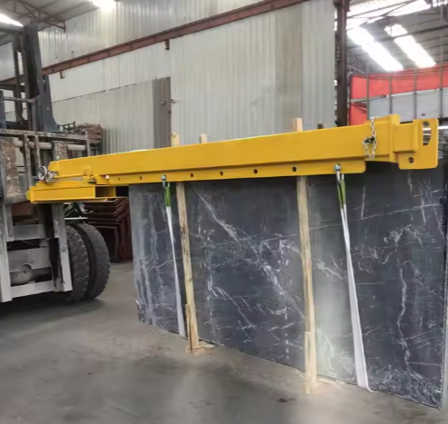 High-End ODM Double Steel Forklift Boom Lifting Equipment New Condition Moving Stone Slabs Stone Shops Warehouse Factory
