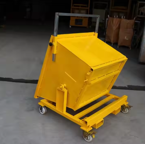 High Quality Customized Steel Stone Waster Container Yellow Collapsible Workshop Dumpster for Storage
