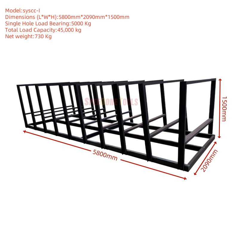 Removable Quartz Slab Rack for Efficient Stone Industry Storage and Handling